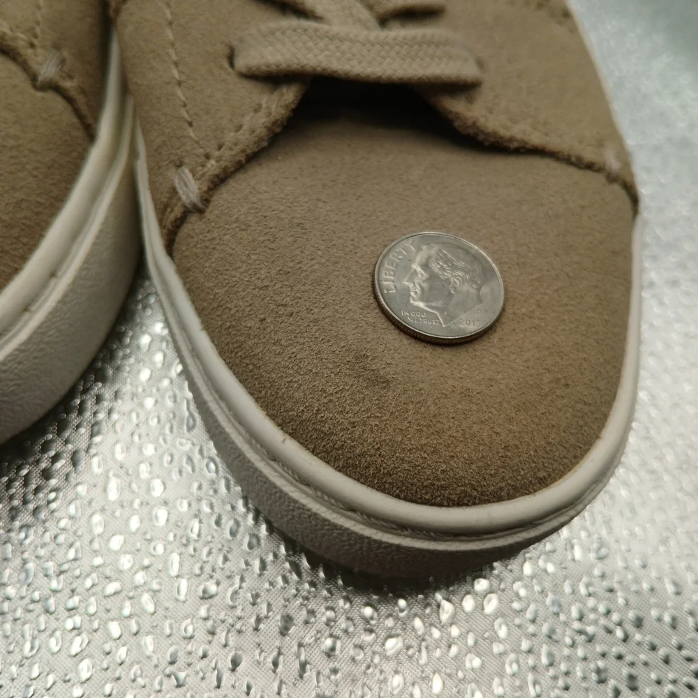 TOMS *Beige Lace Up Casual Sneakers Women's Size 6.5